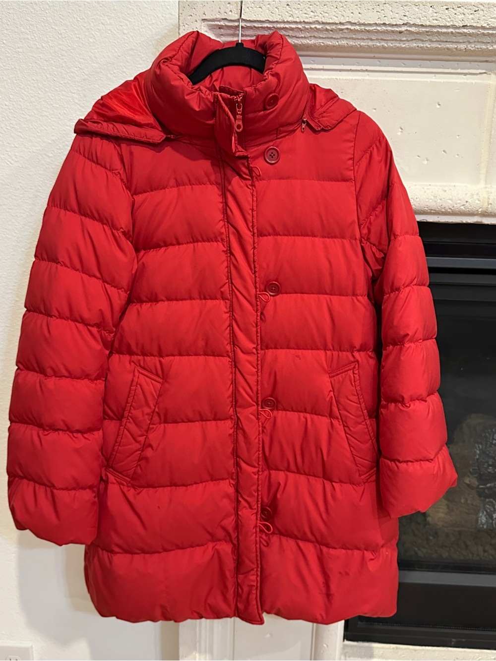 Uniqlo Red Puffer Coat -size S